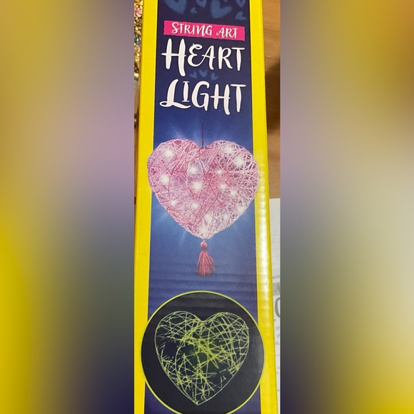 Creativity forkids:heart shaped string art lantern glow in the dark and light up - Picture 4 of 7